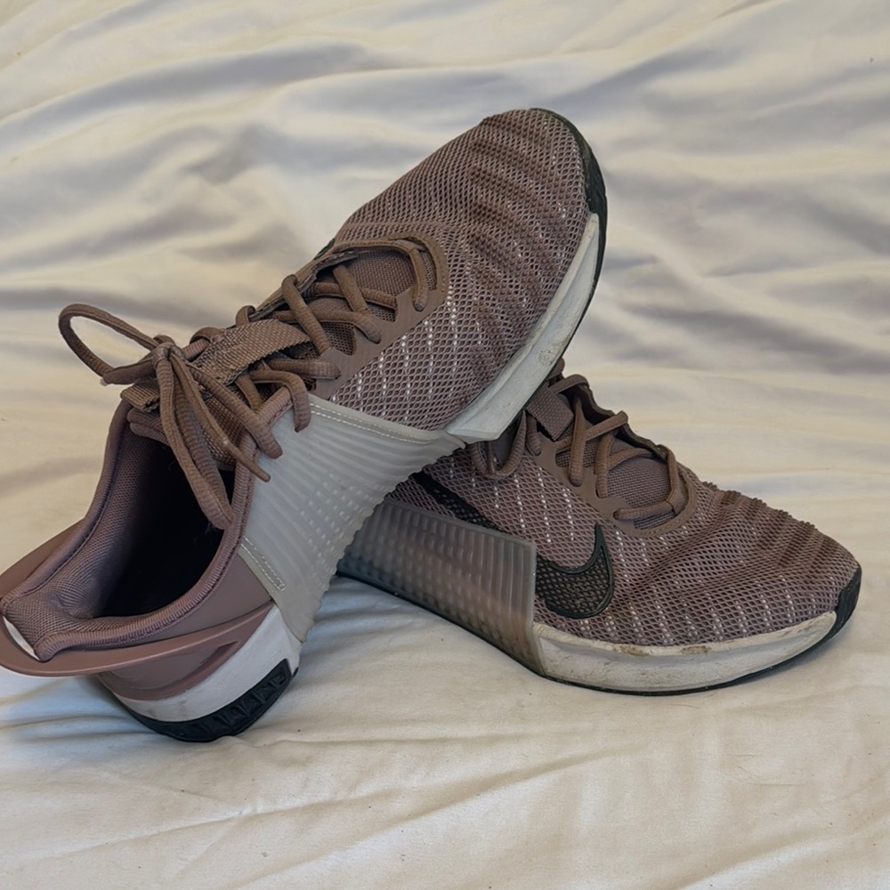Nike Taupe and Black Training Sneakers